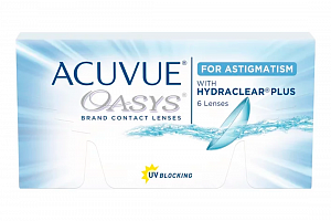 Контактные линзы Acuvue Oasys For Astigmatism with Hydraclear Plus (6 линз) 